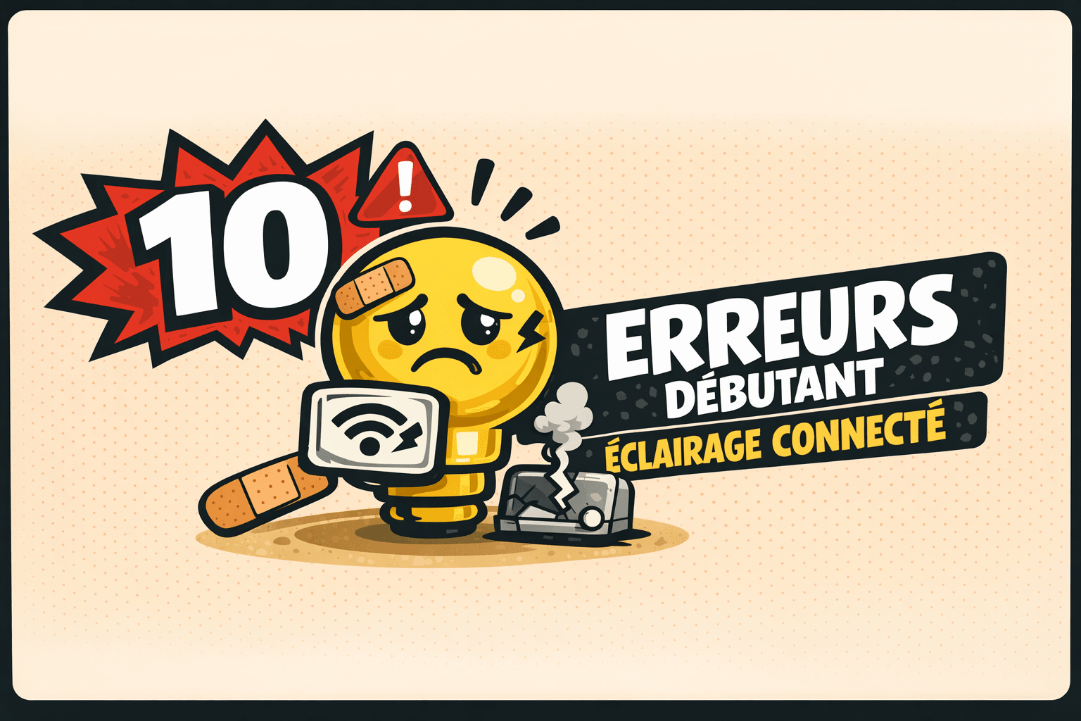 10 erreurs débutants en éclairage connecté