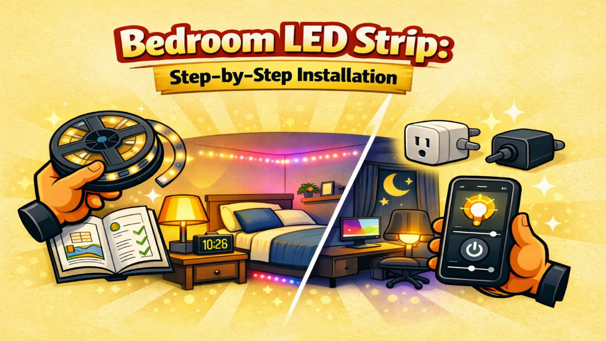 Bedroom LED Strip: Step-by-Step Installation