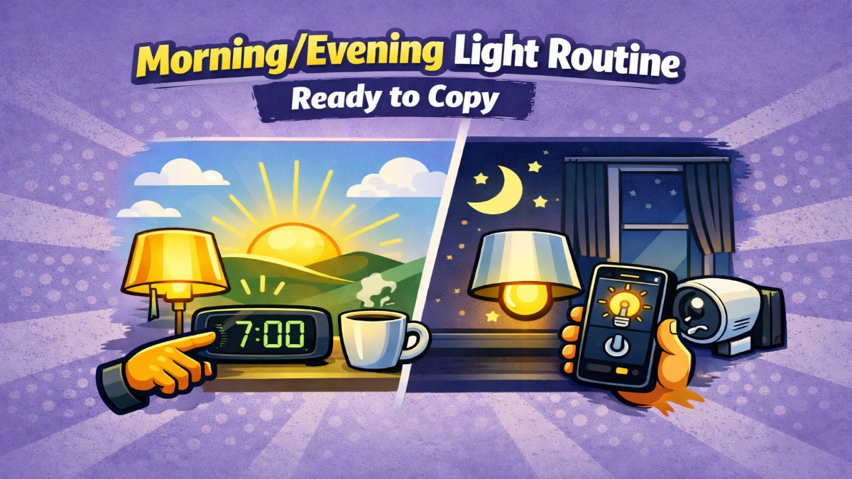 Morning/Evening Light Routine Ready to Copy