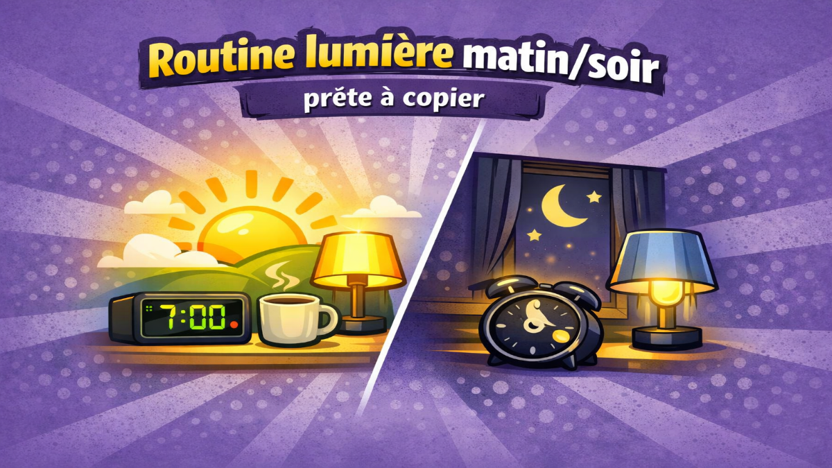 Routine lumière matin/soir prête à copier